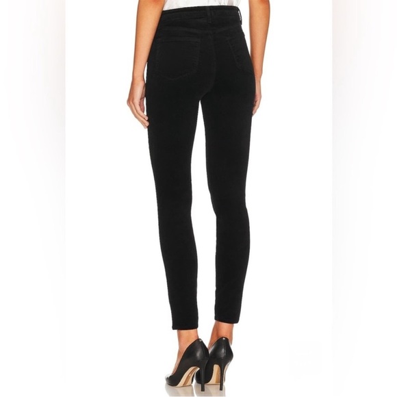 Womens L’AGENCE Katrina Skinny Ultra High Rose Noir Jeans - Picture 2 of 11